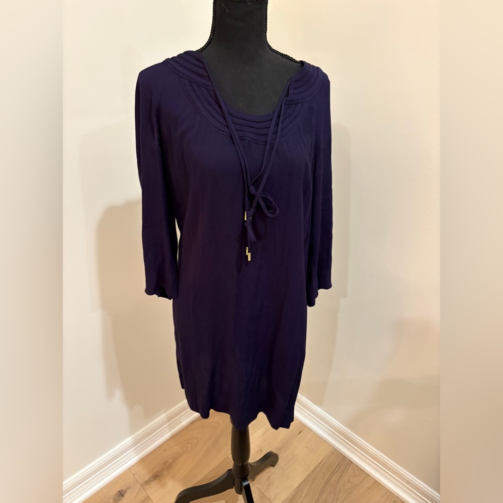 Diane Von Furstenberg Navy Tunic Dress